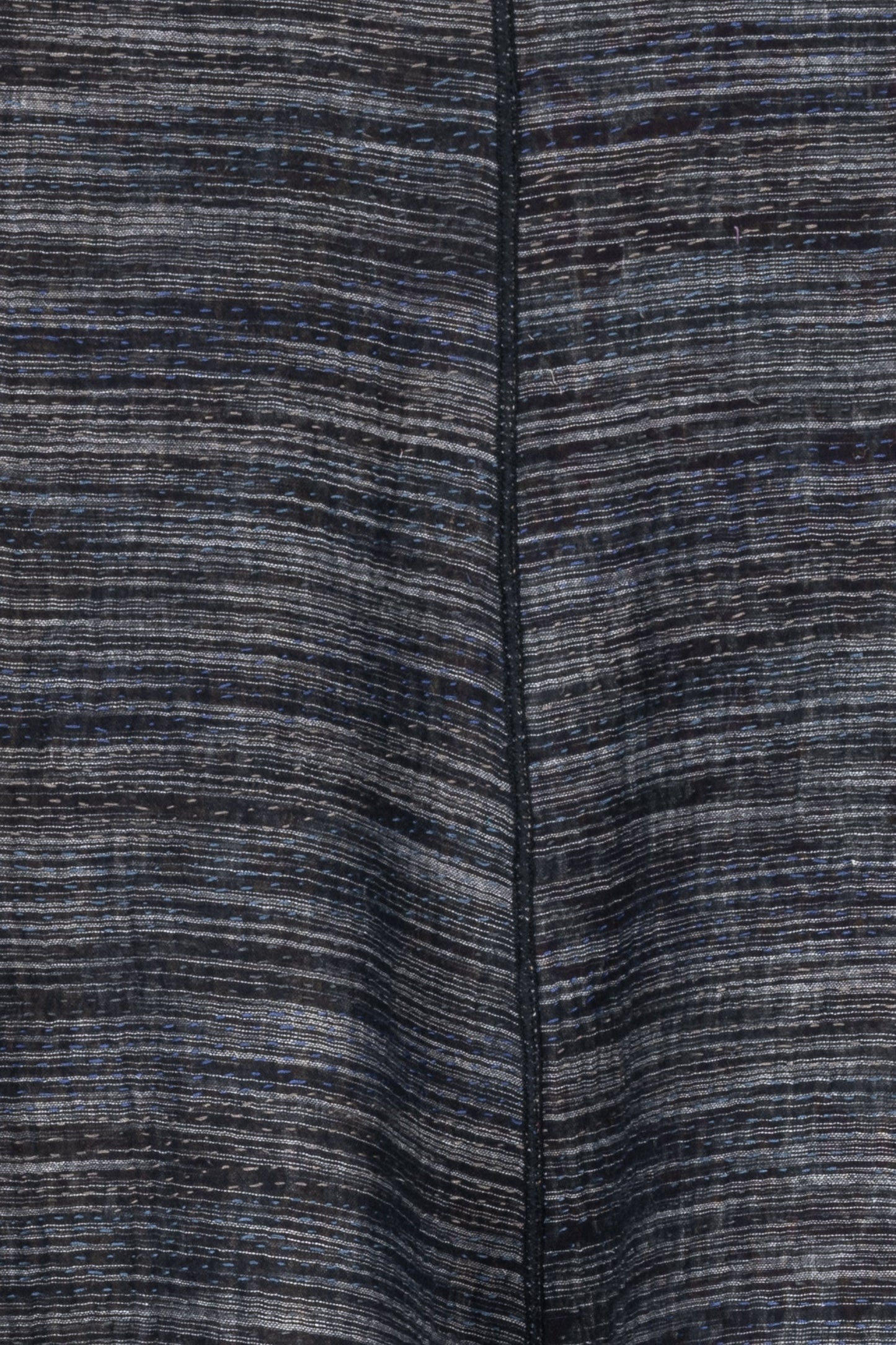 WOVEN IKAT & FRAYED PATCH KANTHA SIMPLE JKT