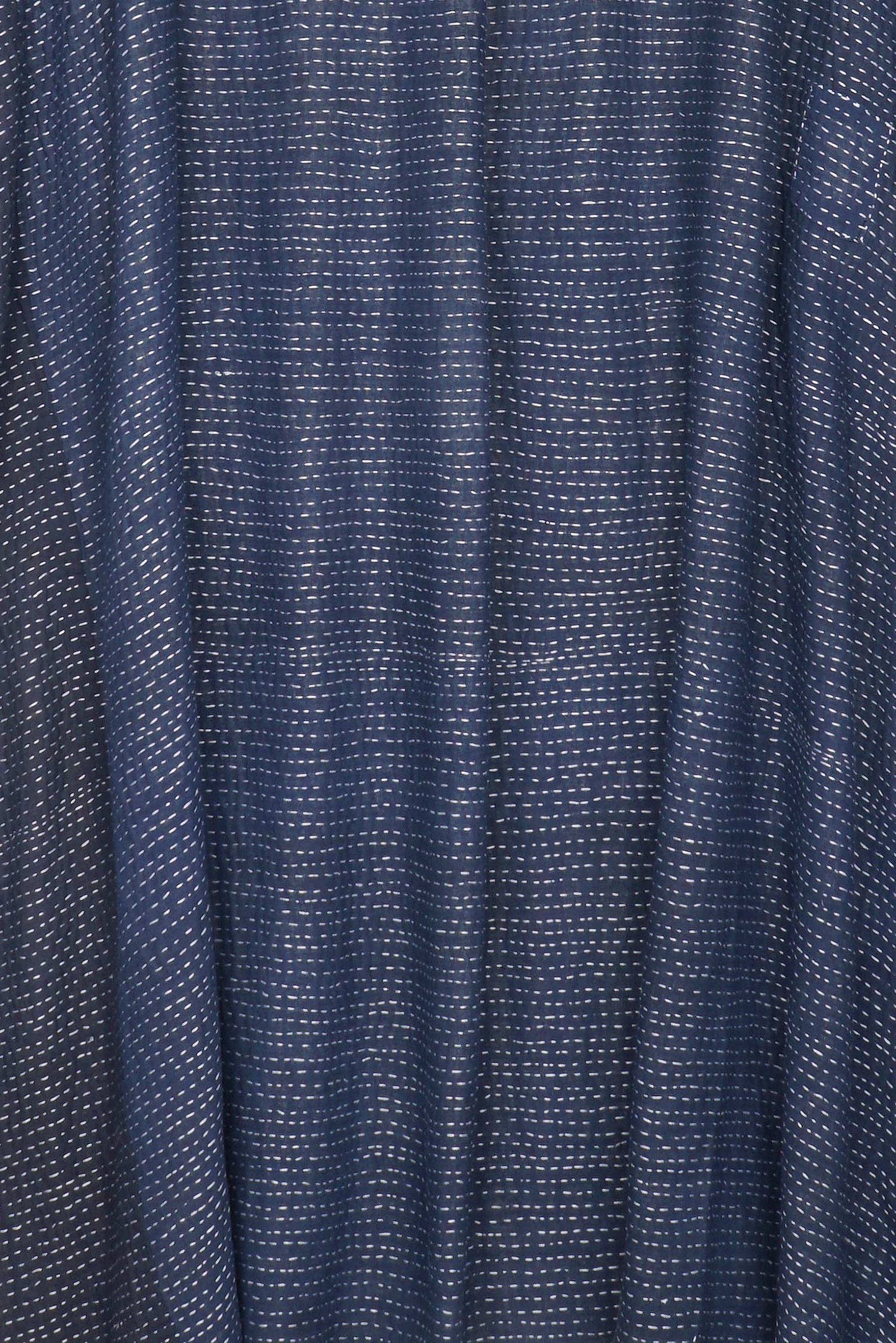 INDONESIAN PRINT VINTAGE INDIGO BACKING KANTHA OVERSIZE DRESS