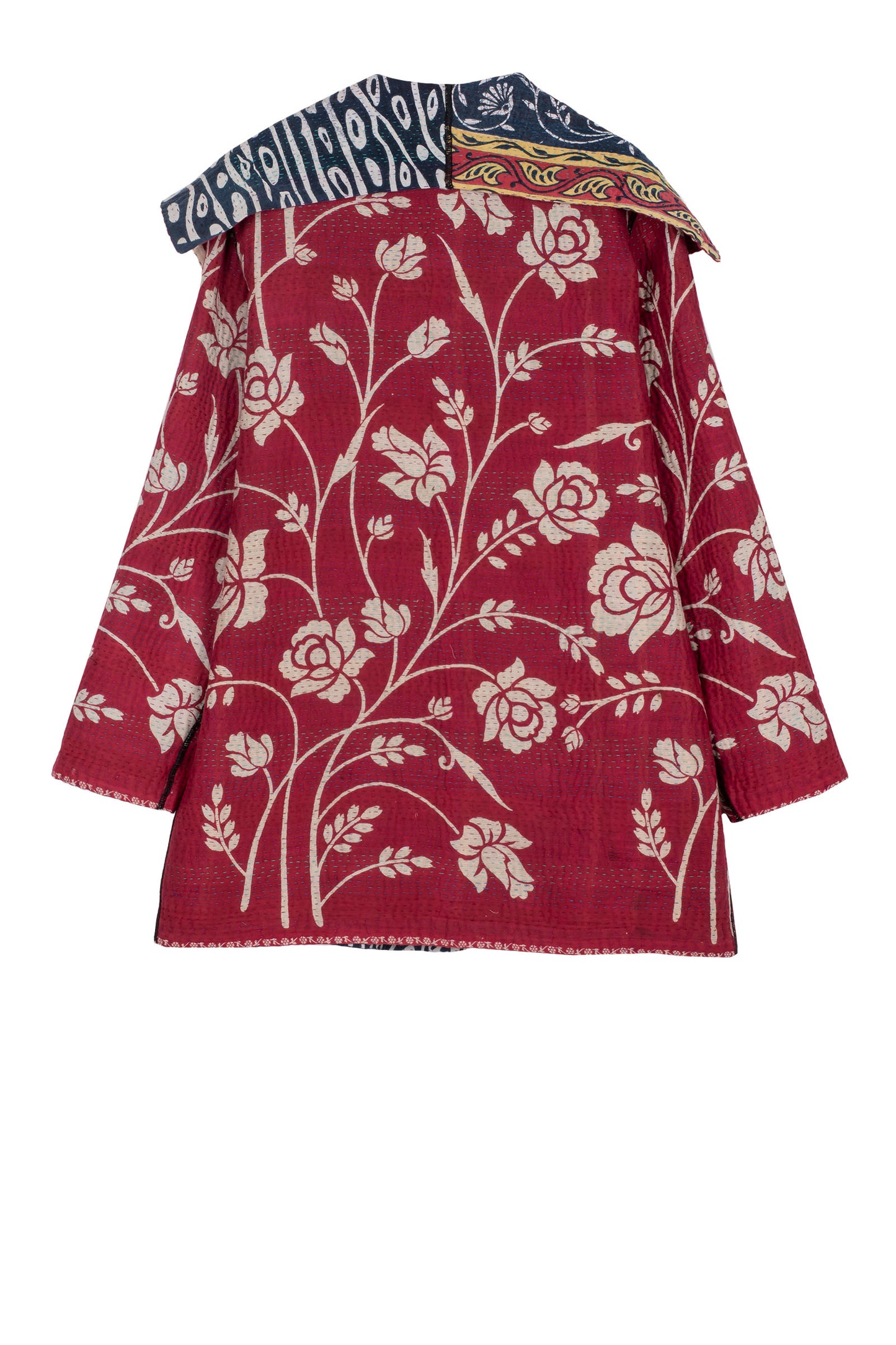 VINTAGE COTTON KANTHA POCKET JACKET