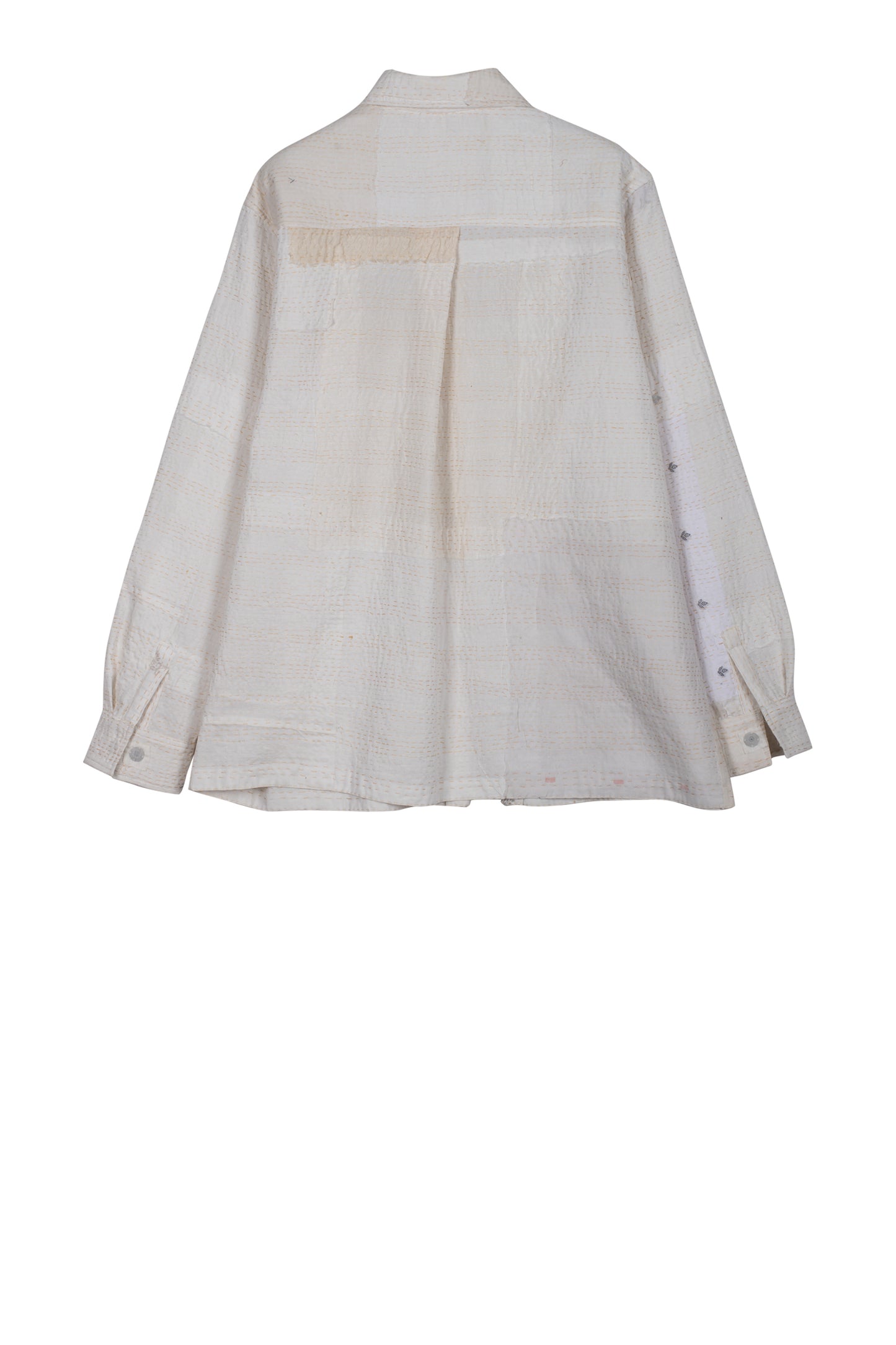 FRAYED PATCH KANTHA UNI SHIRT
