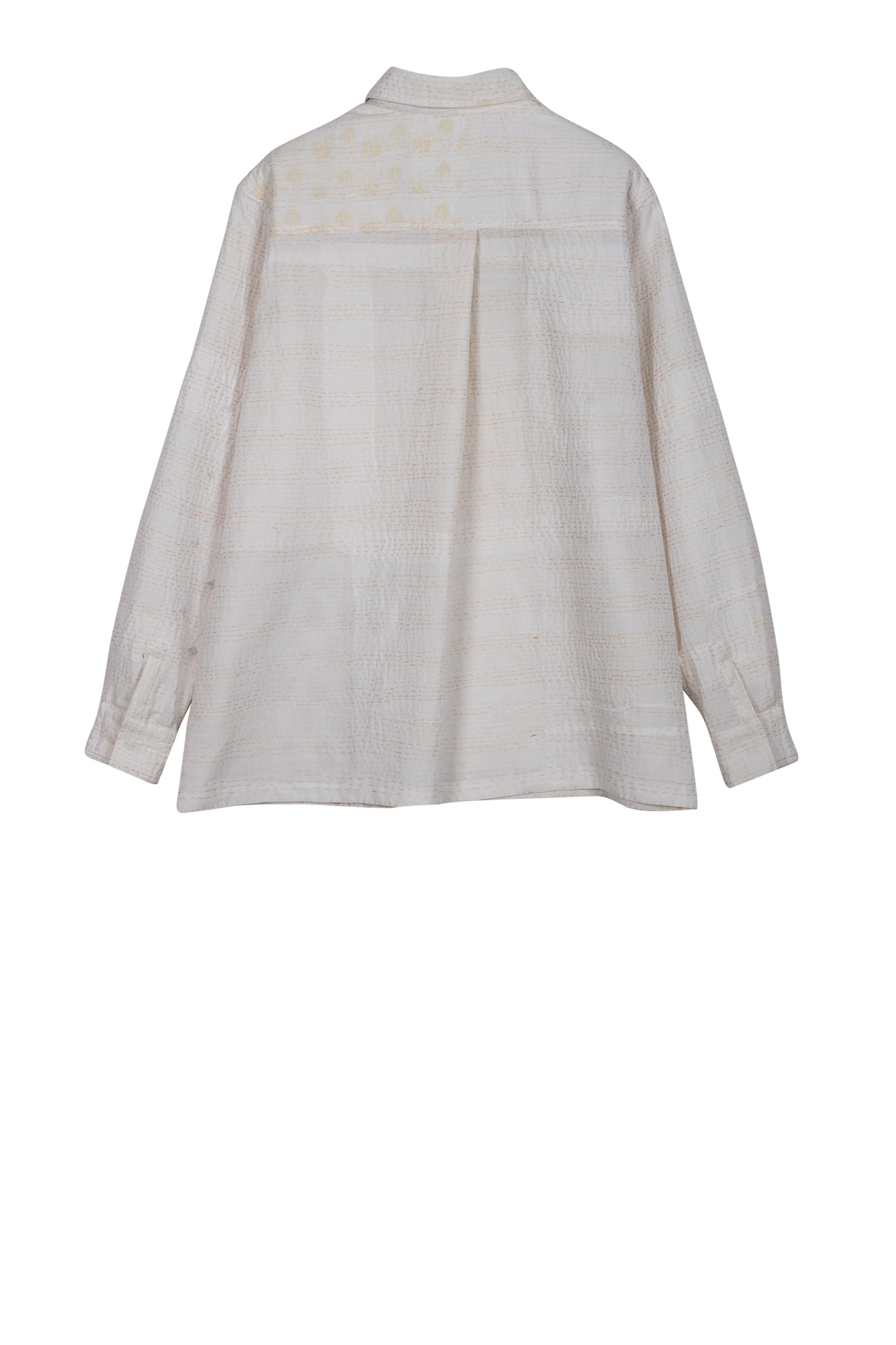 FRAYED PATCH KANTHA UNI SHIRT