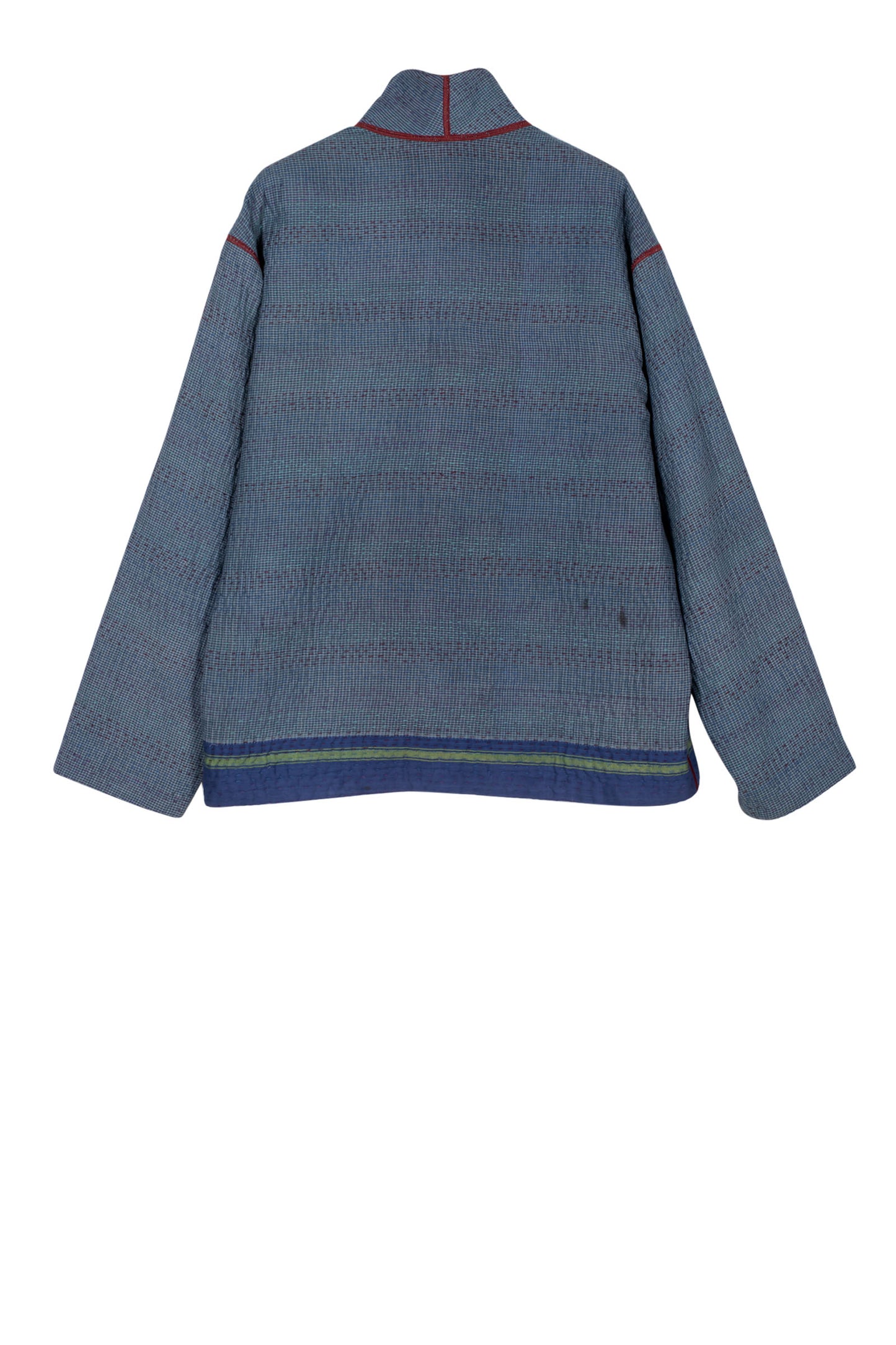 WOVEN VINTAGE COTTON KANTHA MEN'S BLOUSON