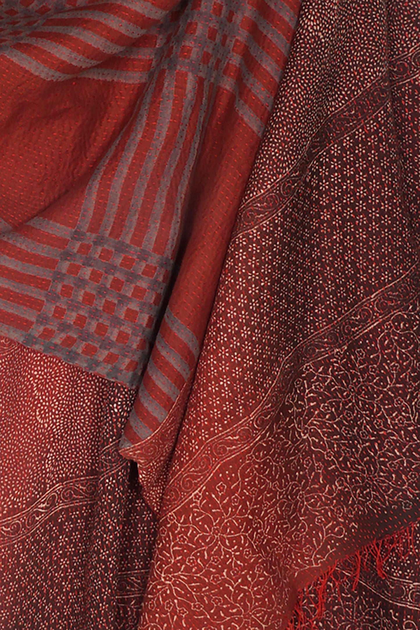 INDONESIAN PRINT KANTHA SHAWL MEDIUM