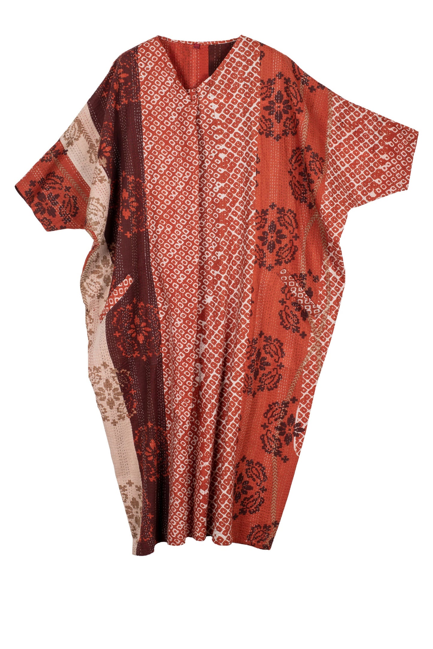 KIMONO COTTON KANTHA DOLMAN MAXI