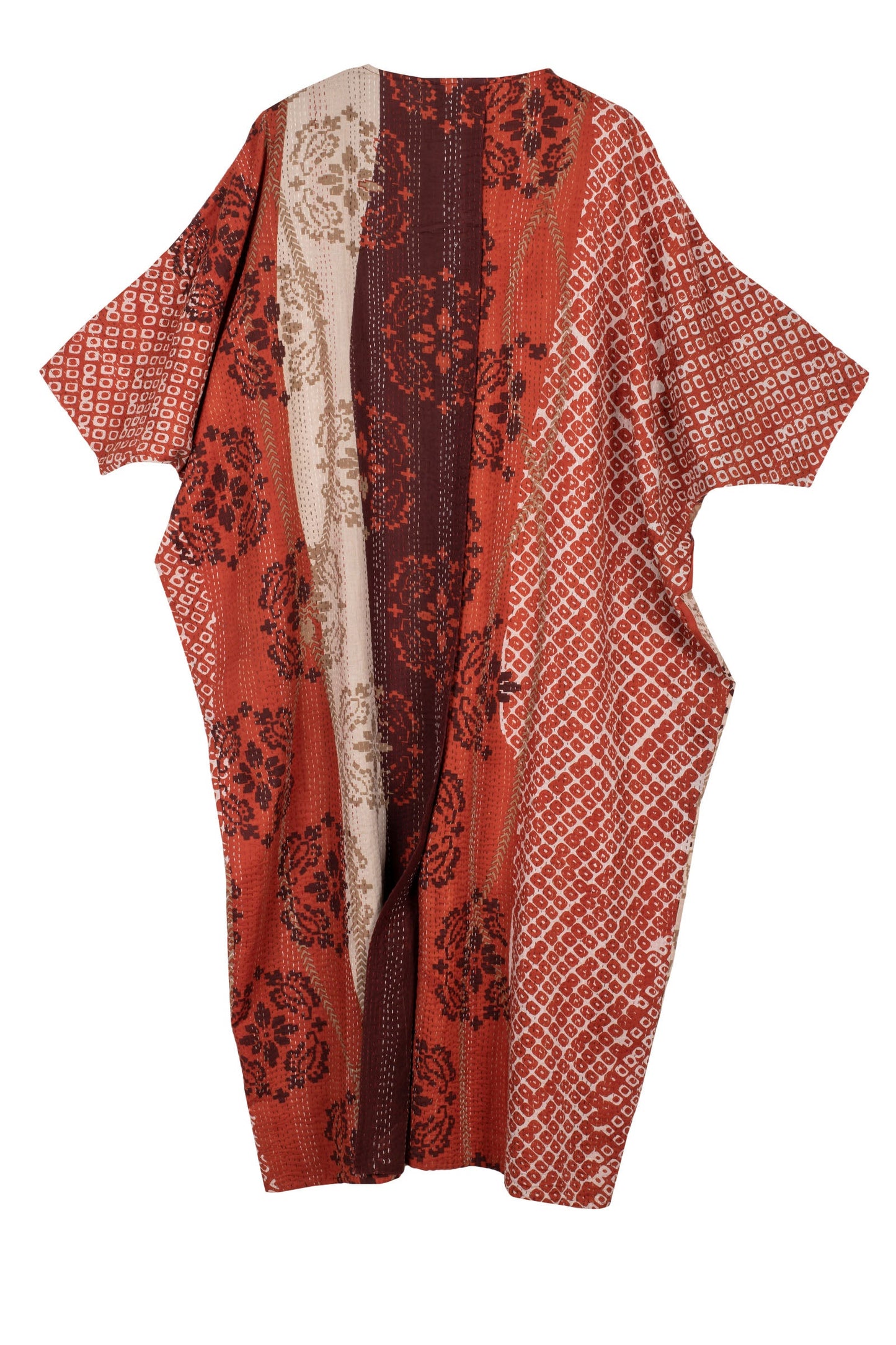 KIMONO COTTON KANTHA DOLMAN MAXI