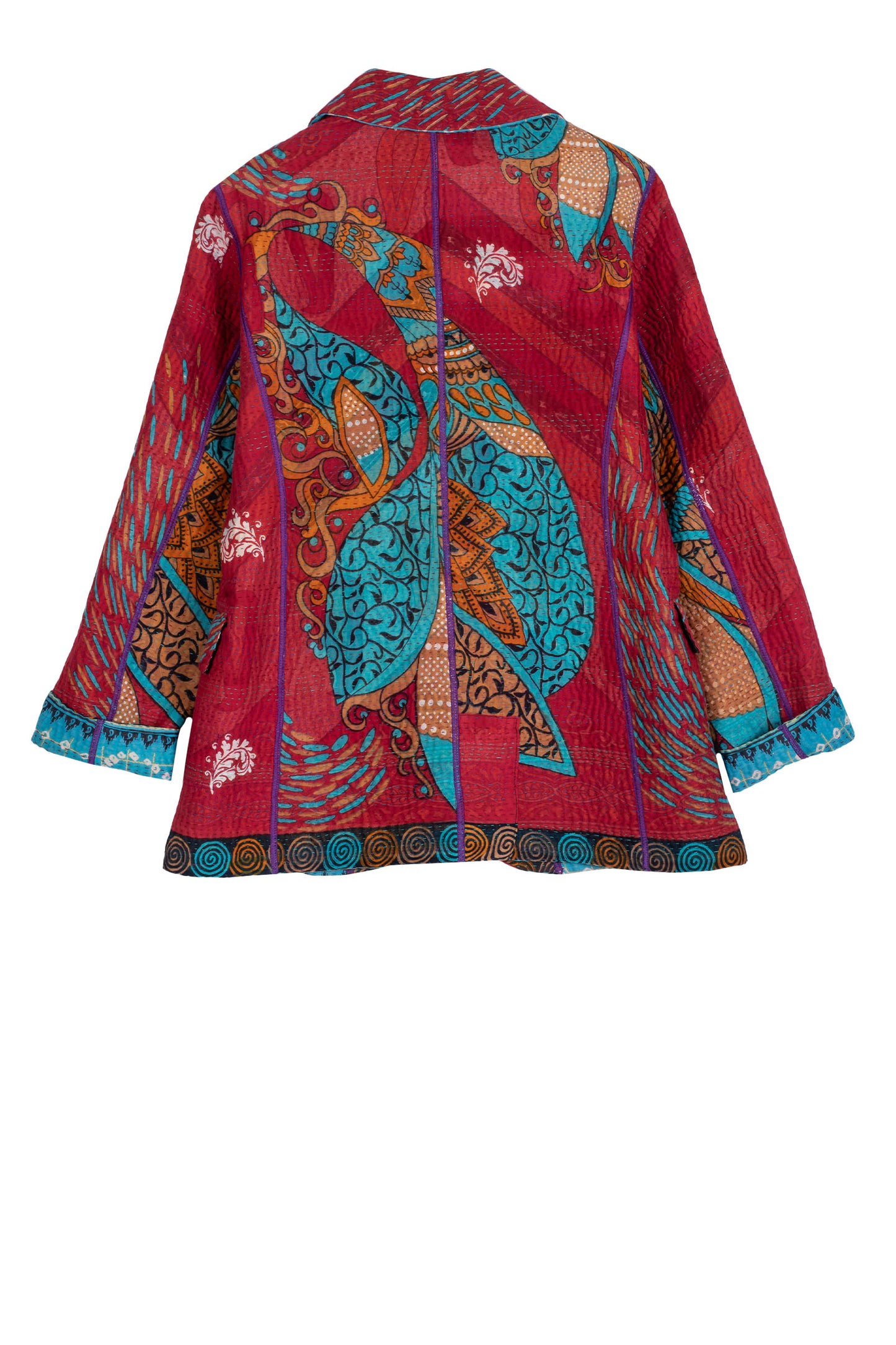 VINTAGE COTTON KANTHA BASIC JACKET