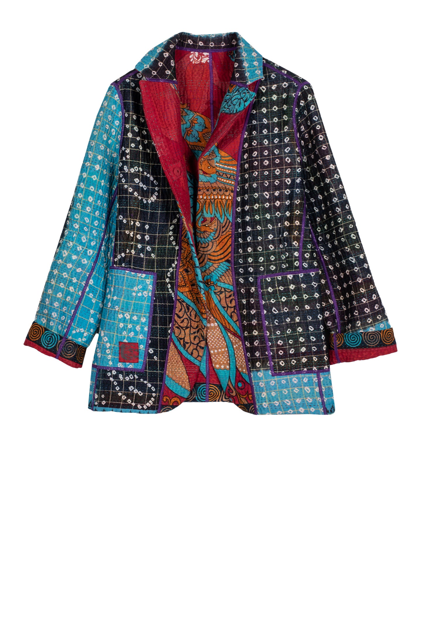 VINTAGE COTTON KANTHA BASIC JACKET