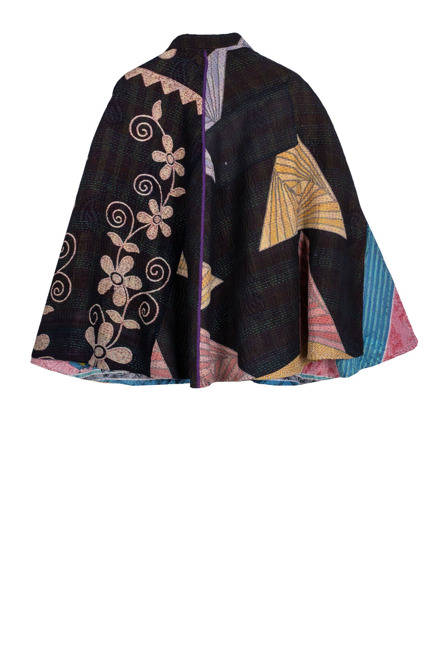 VINTAGE COTTON KANTHA MANTLE