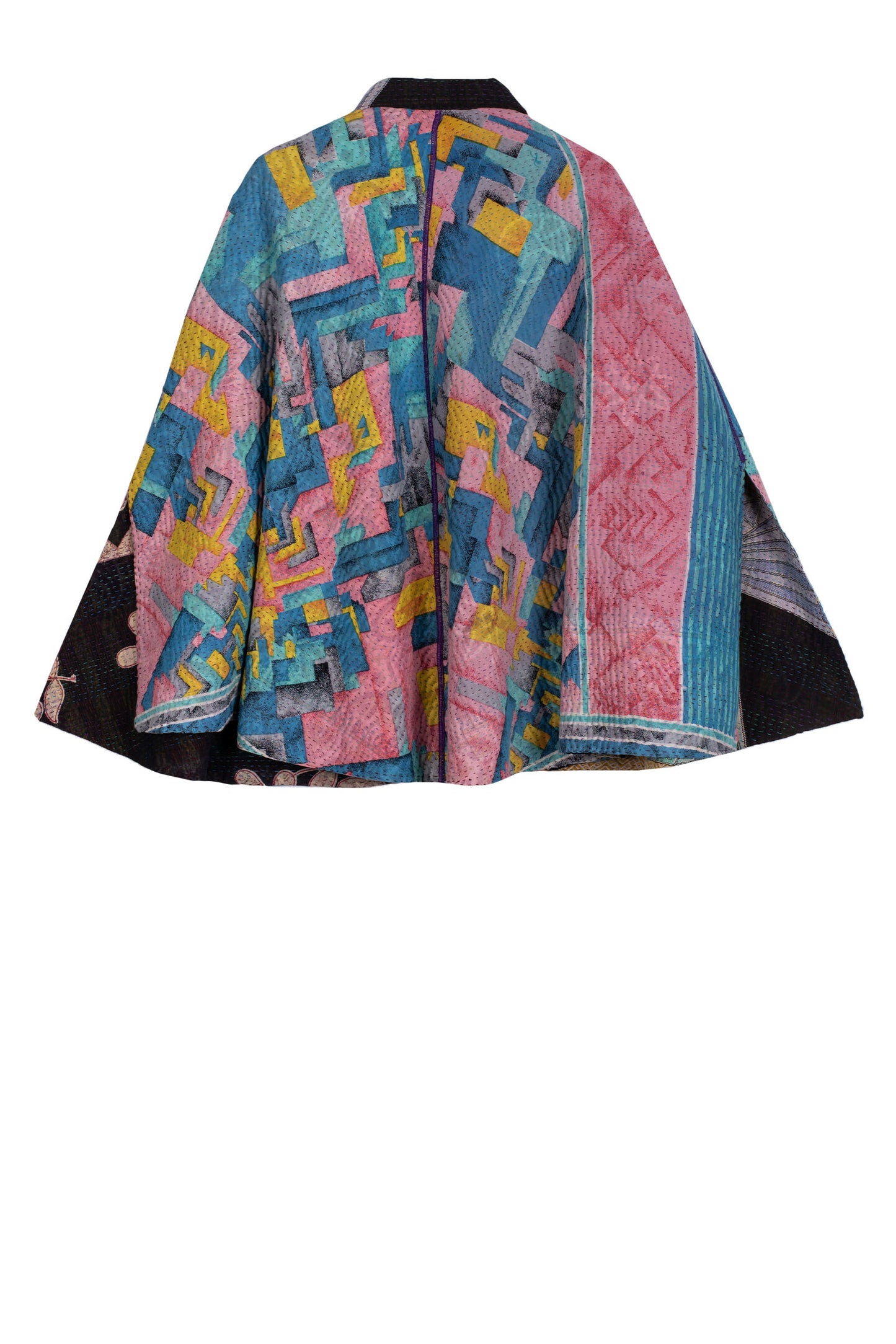 VINTAGE COTTON KANTHA MANTLE