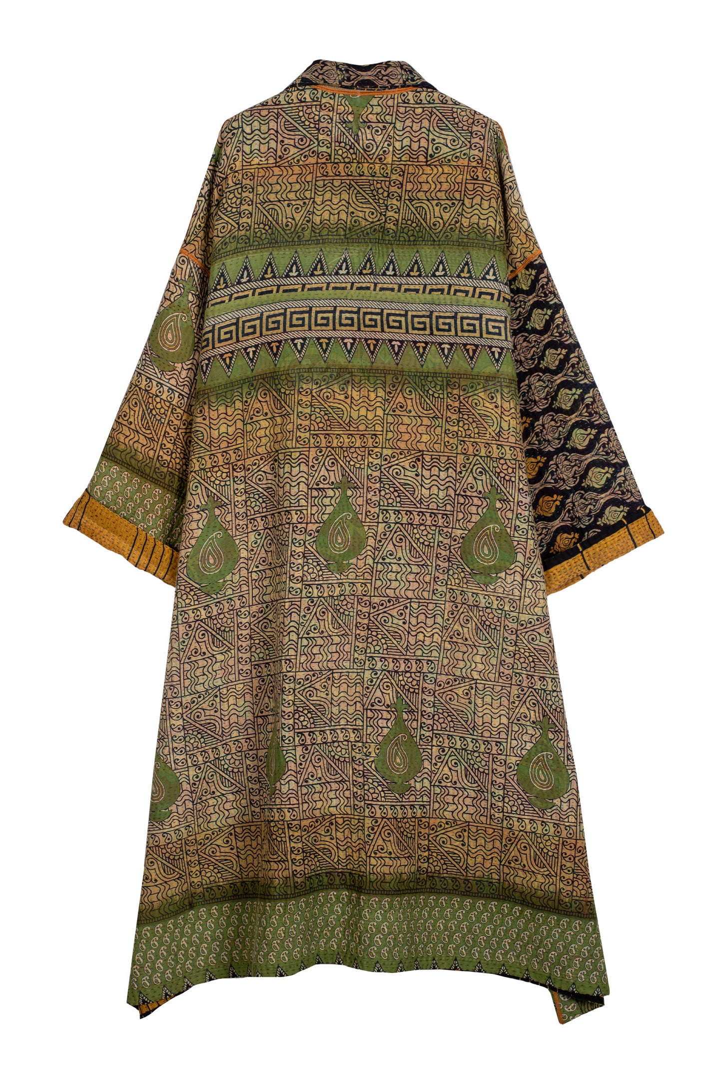 VINTAGE COTTON KANTHA OVERSIZED COAT