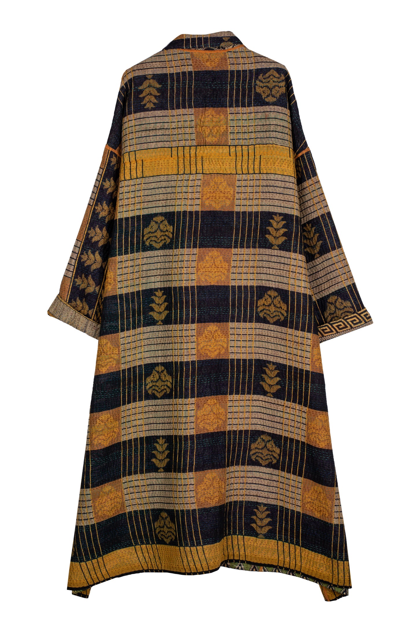 VINTAGE COTTON KANTHA OVERSIZED COAT