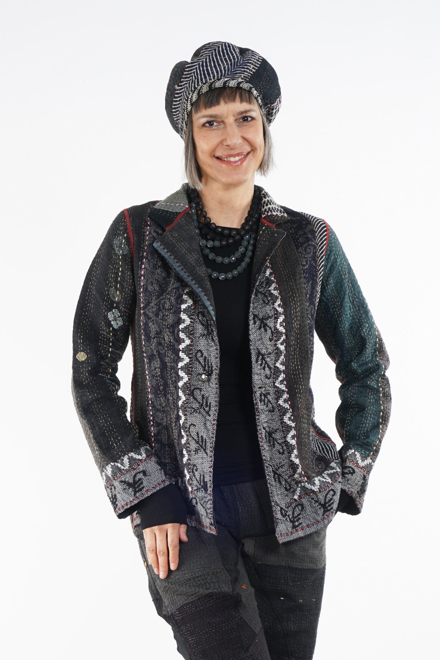 STRIPE RALLIS KANTHA SIMPLE JKT