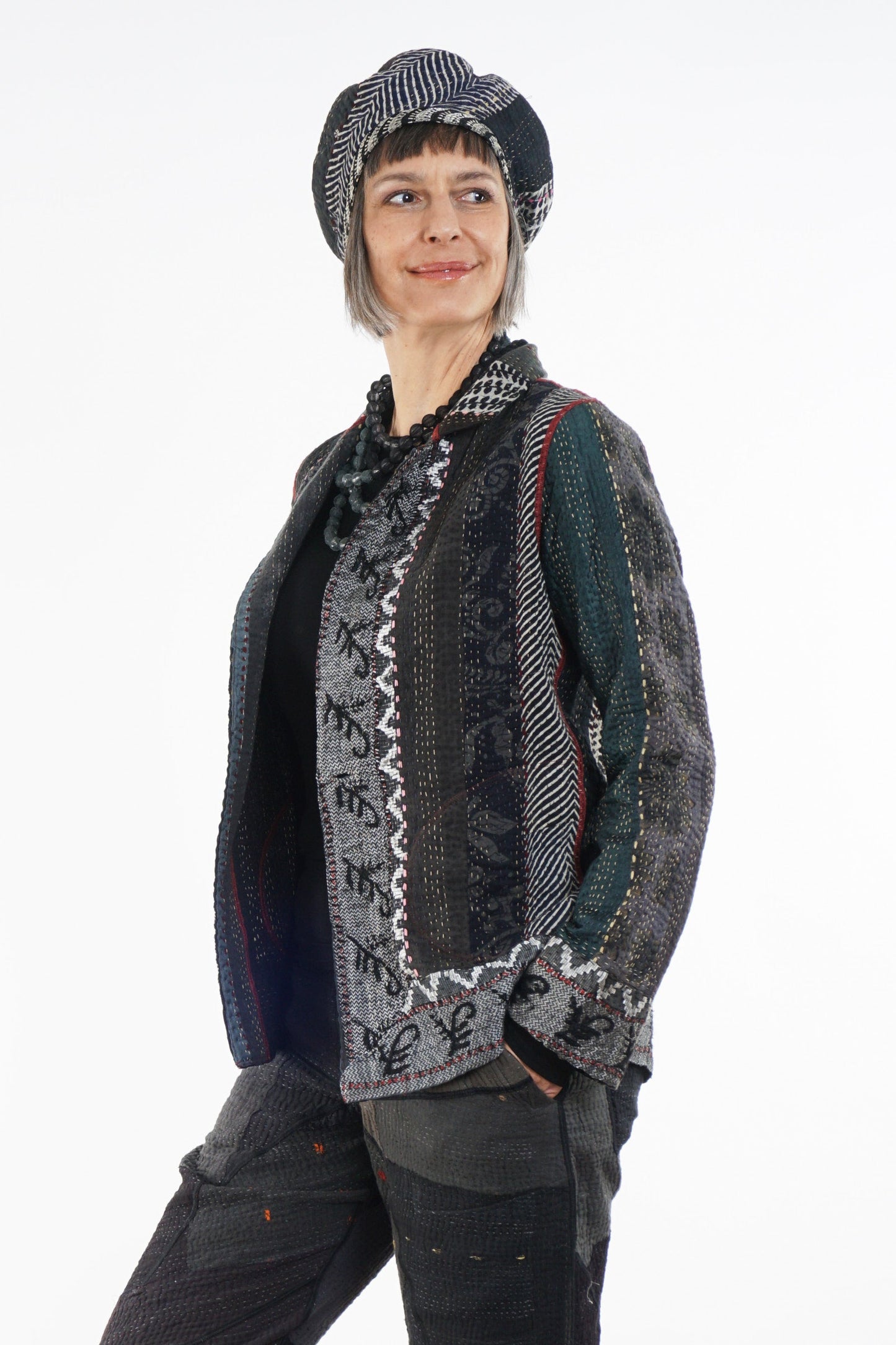 STRIPE RALLIS KANTHA SIMPLE JKT