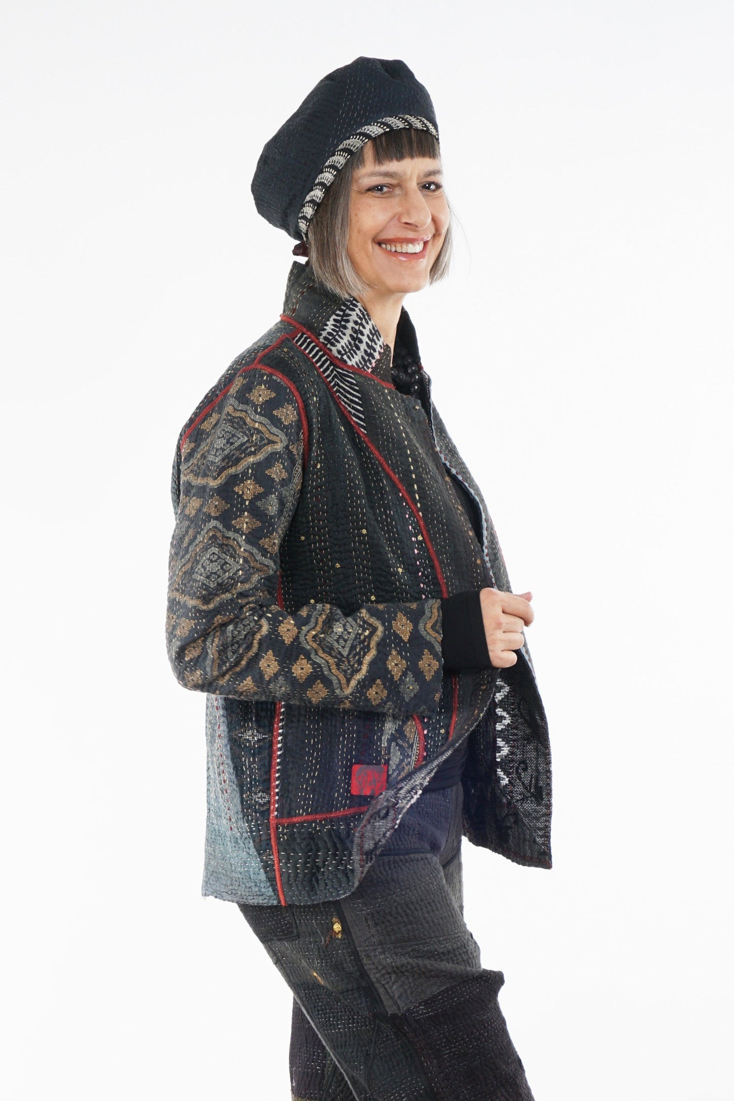 STRIPE RALLIS KANTHA SIMPLE JKT