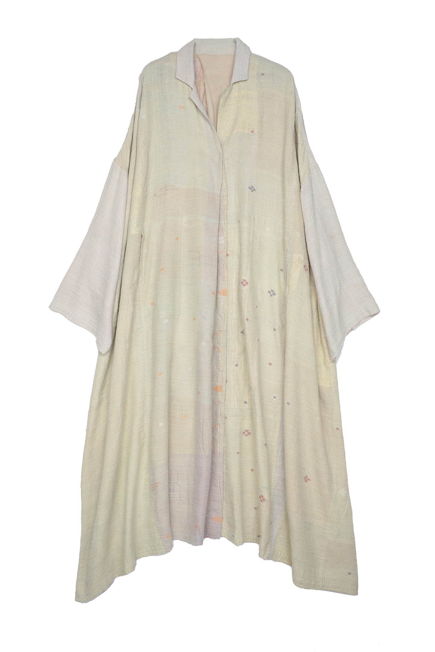 SOUTH WOVEN PATCH KANTHA OVERSIZE DRESS