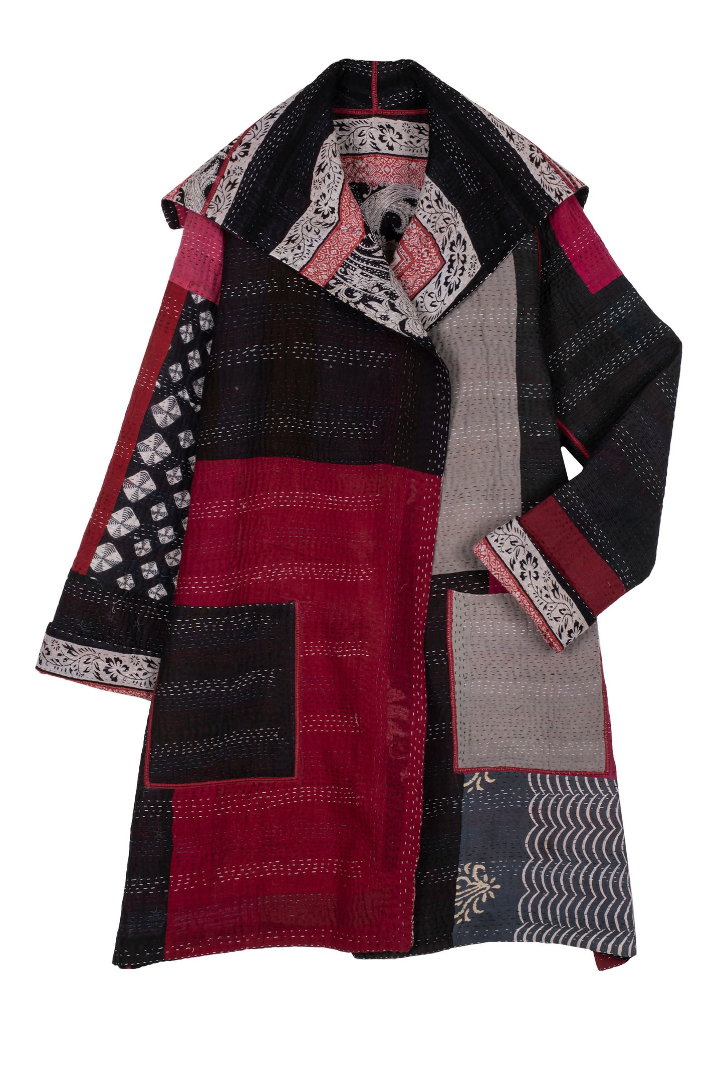 PAISLEY & PATCH KANTHA POCKET MEDIUM COAT