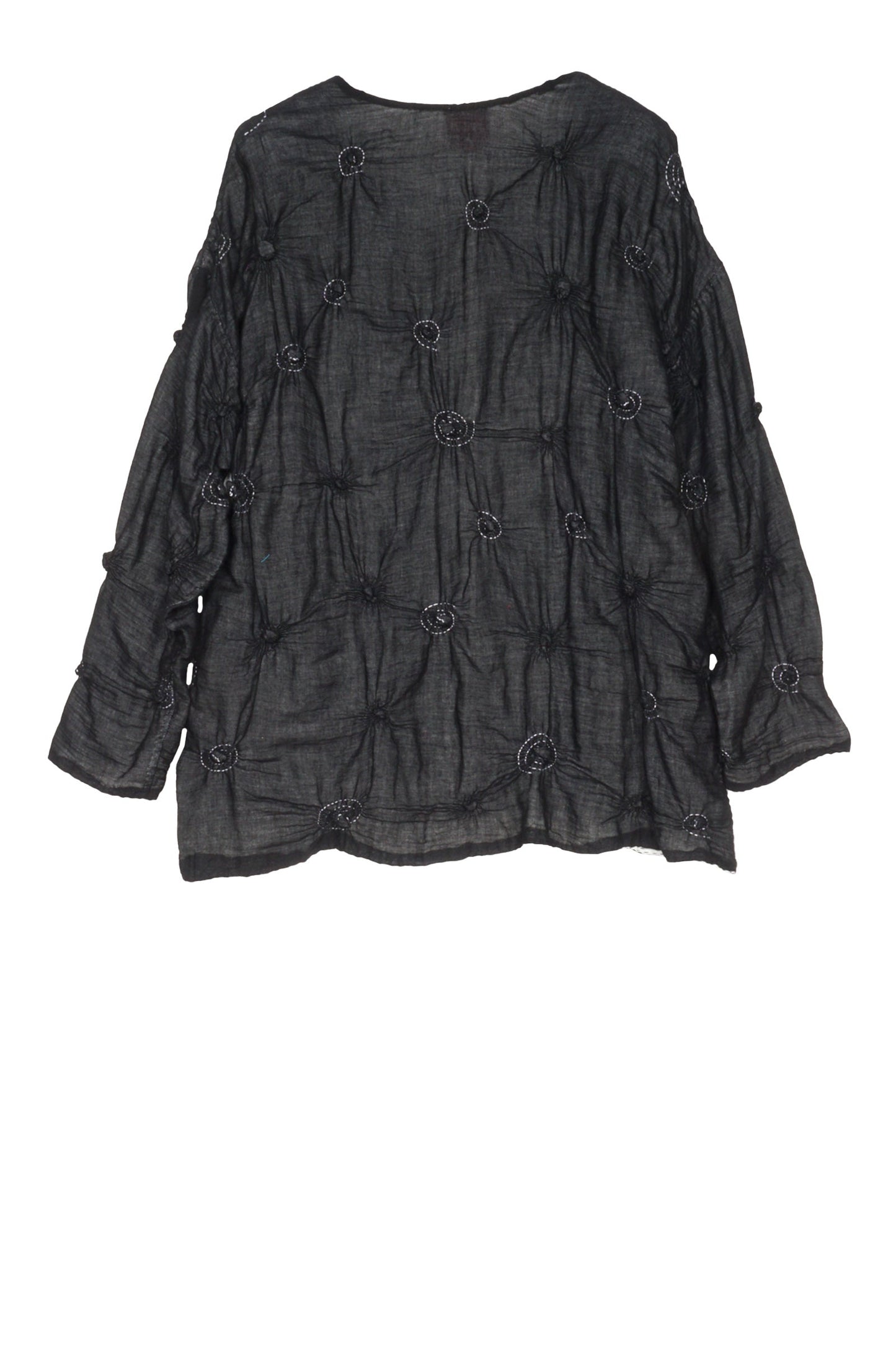 SPIRAL KANTHA CREW NECK TOP