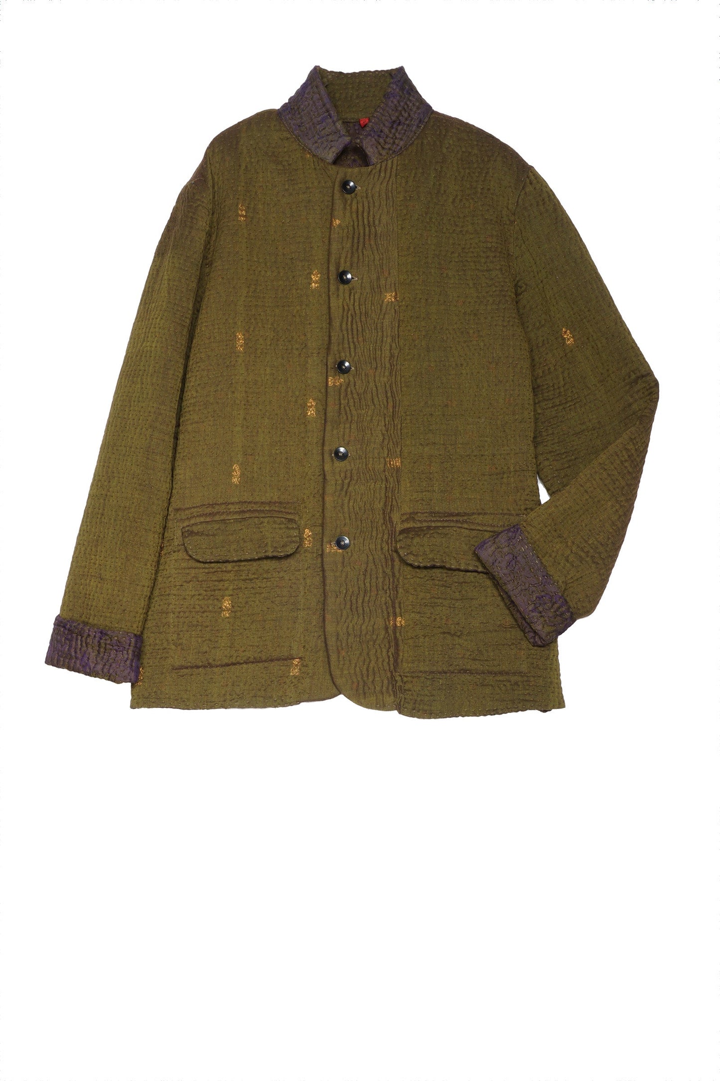 QUILTED VINTAGE COTTON WITH FLANNEL SIMPLE MEN'S JACKET