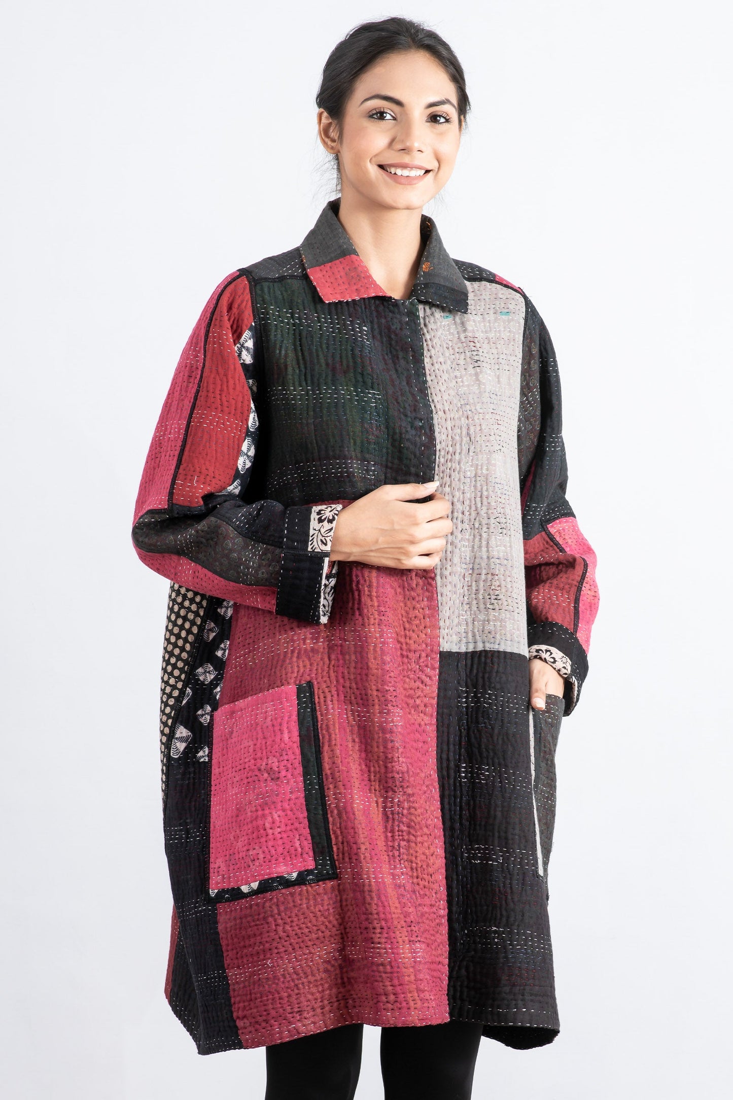PAISLEY & PATCH KANTHA A-LINE DUSTER